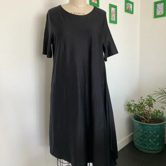 Asymmetrical Black T-Shirt Dress COS - Picture 2 of 4
